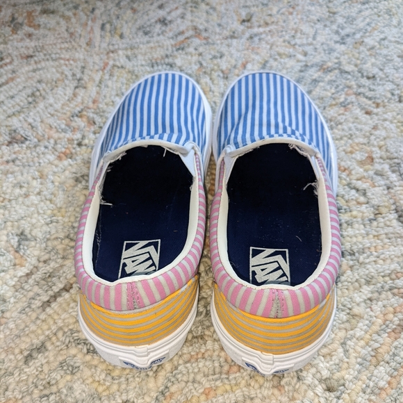 Vans Slip On Pinstripe Shoe 7.5 - Picture 3 of 12
